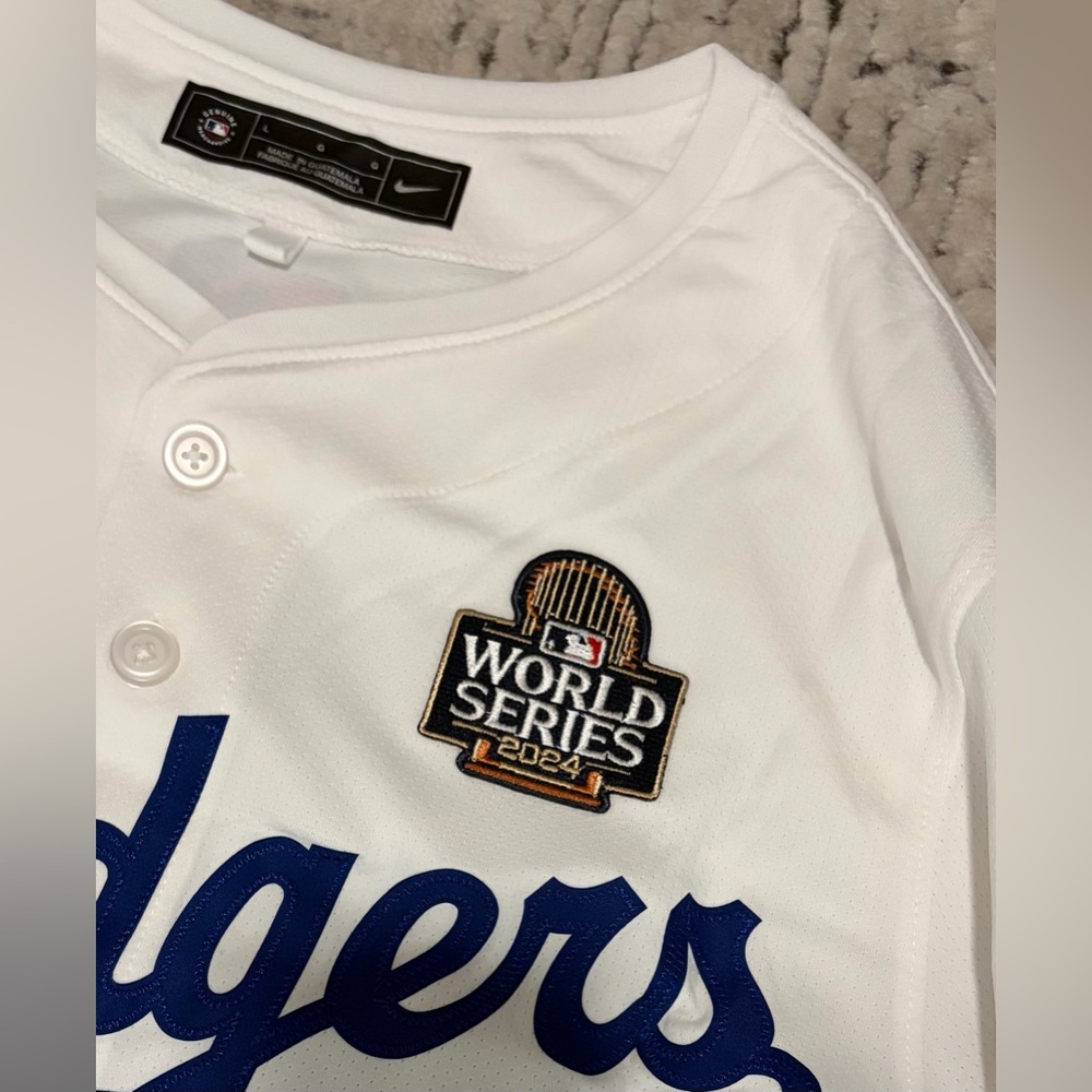 Nike Authentic Los Angeles Dodgers Yamamoto World Series 2024 Jersey Men’s Sz: L - Picture 4 of 7